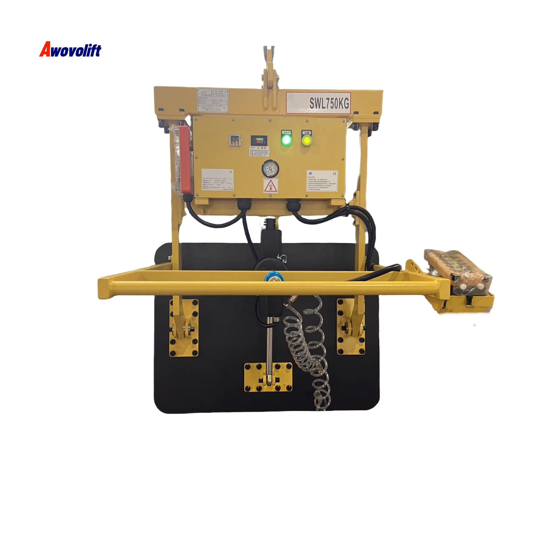 Awovolift Sheet Metal Furniture Suction Cups Vacuum Crane Slab Stone Sucker Steel Sheet Door Suction Handles Lifting Devices CE