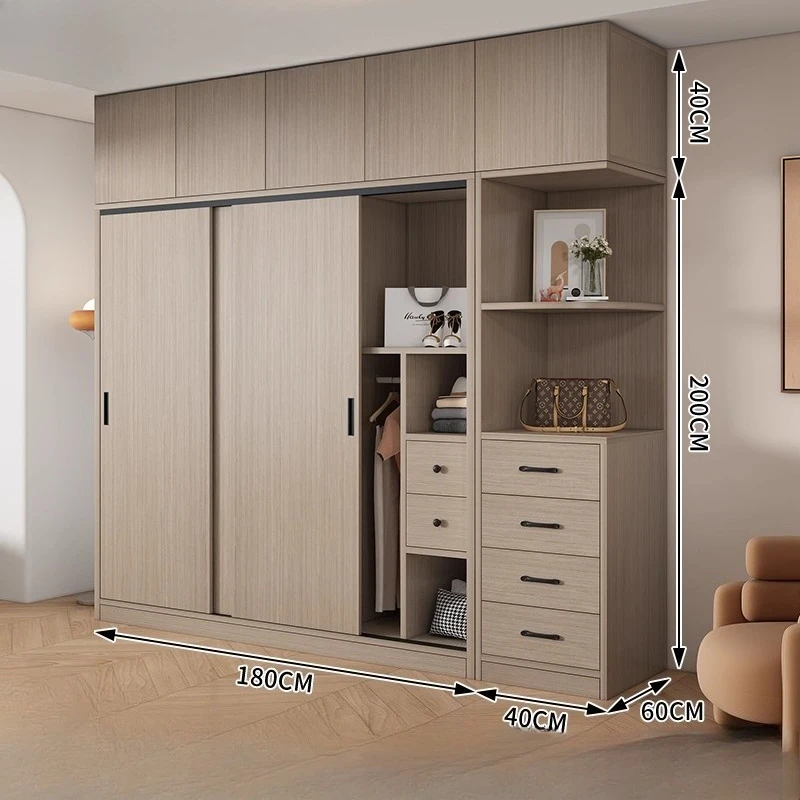 

Closet for clothes Double wardrobe Clothing storage organizer drawer storage wardrobes wooden guarda roupa home furniture