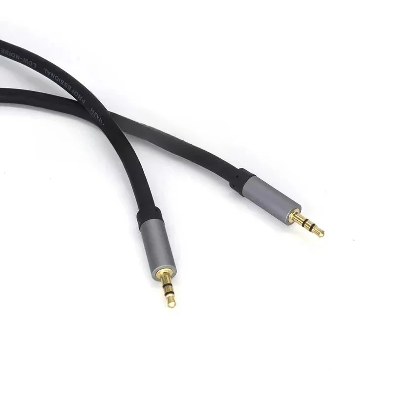 Anti-interference  three-core audio cable transmission speaker cable 3 segments 2 turns lossless sound quality