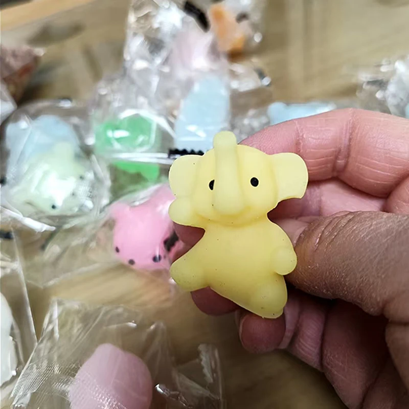 10 pièces Mochi Squishy animaux Fidget presser soulagement du Stress jouets sensoriels fête salle de classe anniversaire cadeaux de noël pour enfants garçons filles