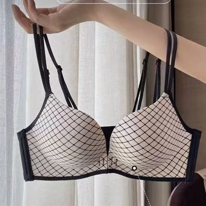 Front Buttoned Underwear for Women with Small Breasts, Thin Upper Top Collection of Breasts No Steel Ring Vest Style Women's Bra - Image 6