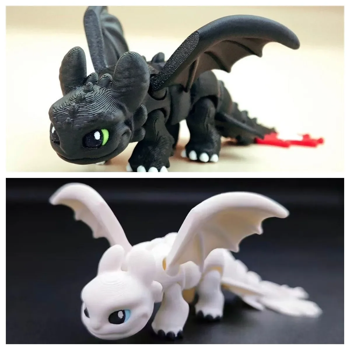 バンダイアニメヒックとドラゴンアクションフィギュア 3D プリント幼児トゥドールズナイトフューリージョイントモバイルモデル子供のおもちゃギフト