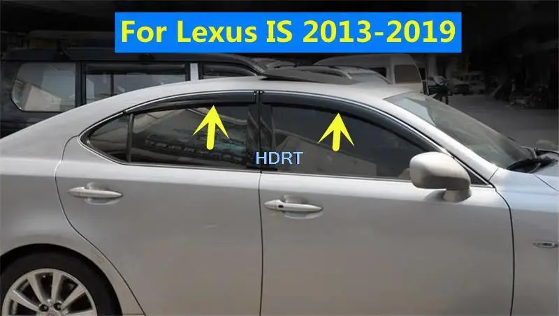 

4 шт., дефлекторы для боковых окон Lexus IS 2013-2019