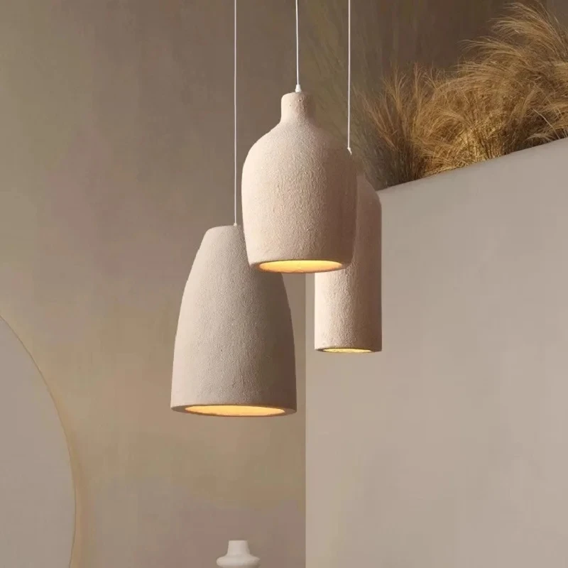 

Wabi Sabi LED Ceiling Chandelier Nordic Pendant Light for Living Room Dining Bedroom 2025 New Model Designer Home Hanghing Lamp