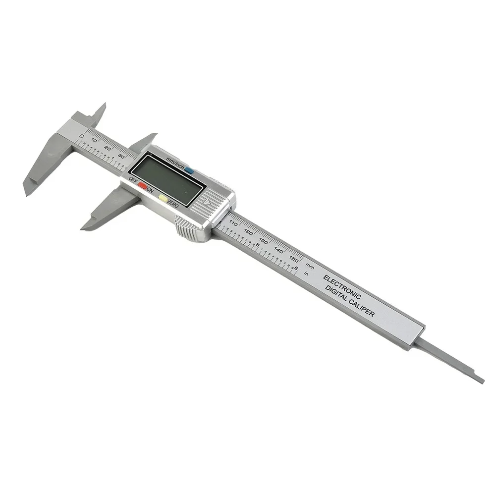 150mm 6inch Metal Digital Display Vernier Caliper Electronic Micrometer Ruler Depth Measuring Tool Supplies Plastic Caliper