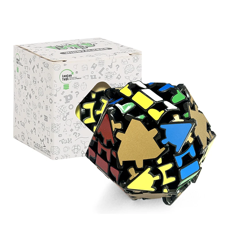 LanLan 6-axis Gear Icosahedron Stickerless Magic Cube Puzzle Toy Kid Gift Magico Cubo