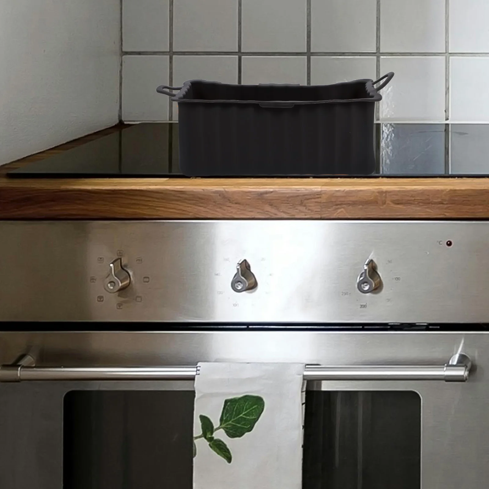 

Silicone Griddle Grease Cup Liners Reusable Grill Drip Tray Large Capacity Easy to Use Multifunctional Black Stone Accessories