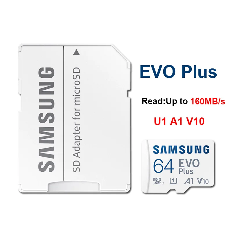 Samsung EVO Plus/PRO Plus/PRO Ultieme mcroSD-kaart 512G 256GB 128GB 64GB SDXC Klasse 10 U1 Hoge snelheid TF-kaart U3 voor 4K UHD video