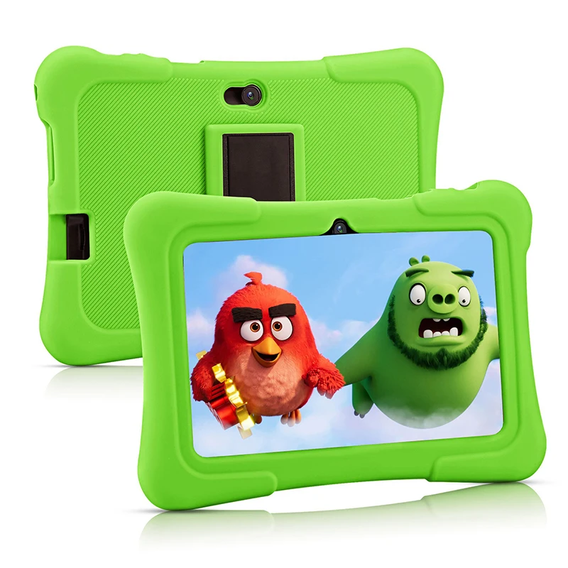 Tablette Android pour enfants avec Bluetooth, tablette pour tout-petits, étui antichoc, cadeau jouet pour enfants, étude, hébreu, WiFi, 7 pouces, 2