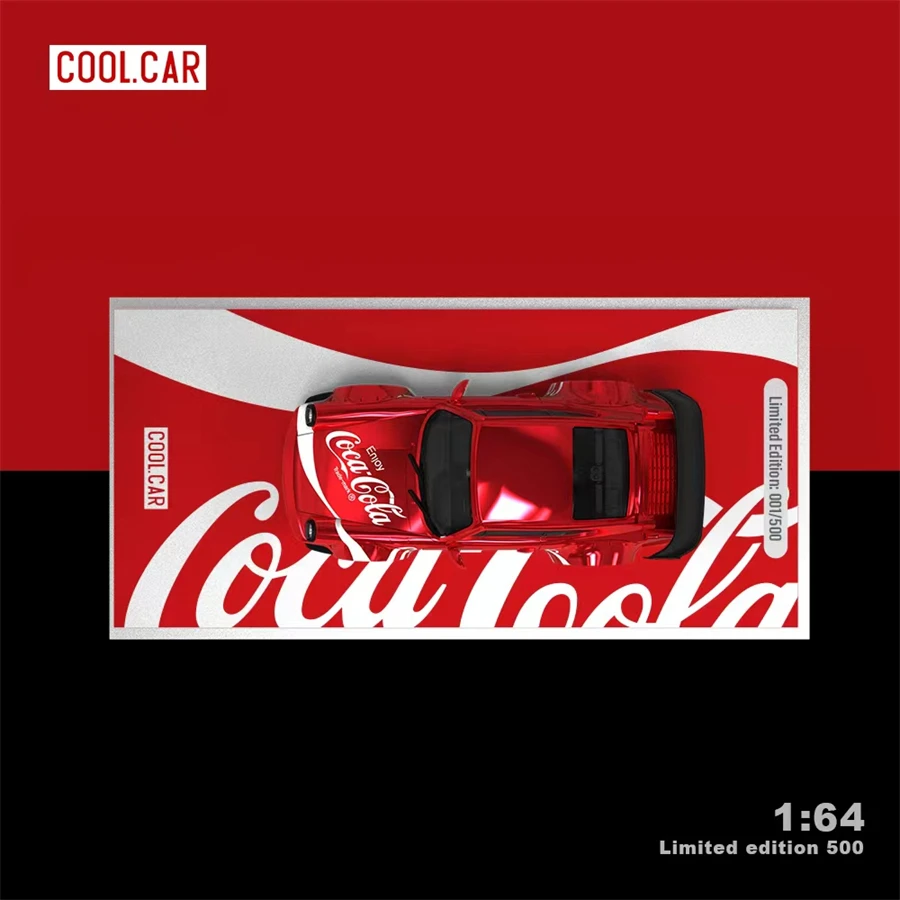 1:64,964 Coca-Cola painted Cool Car 911 alloy die-cast static miniature car fashion play model,adult advanced collection pieces.