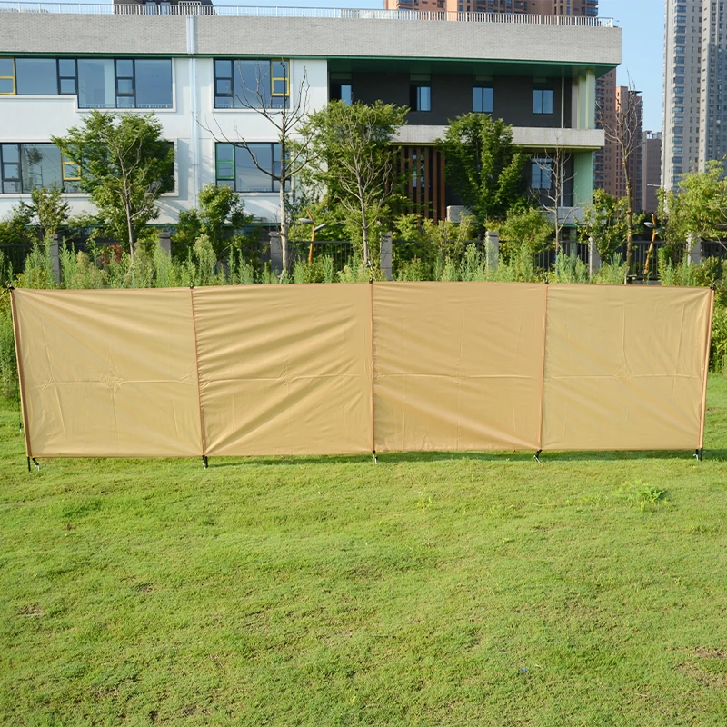 

ODM OEM Outdoor 210D Oxford Iron Pole Fence Sheleter Camping Windshield Windbreak Windscreen For Beach
