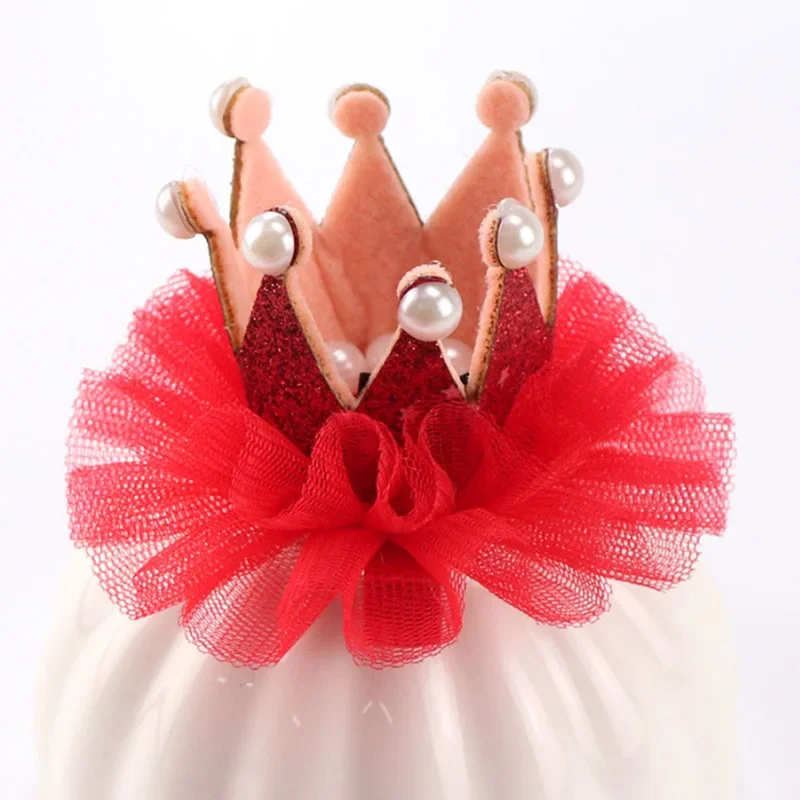 NEW Lovely Cute Girls Crown Princess Hair Clip Lace Pearl Shiny Star Headband Hairpins Hair Band Headwear Accessories