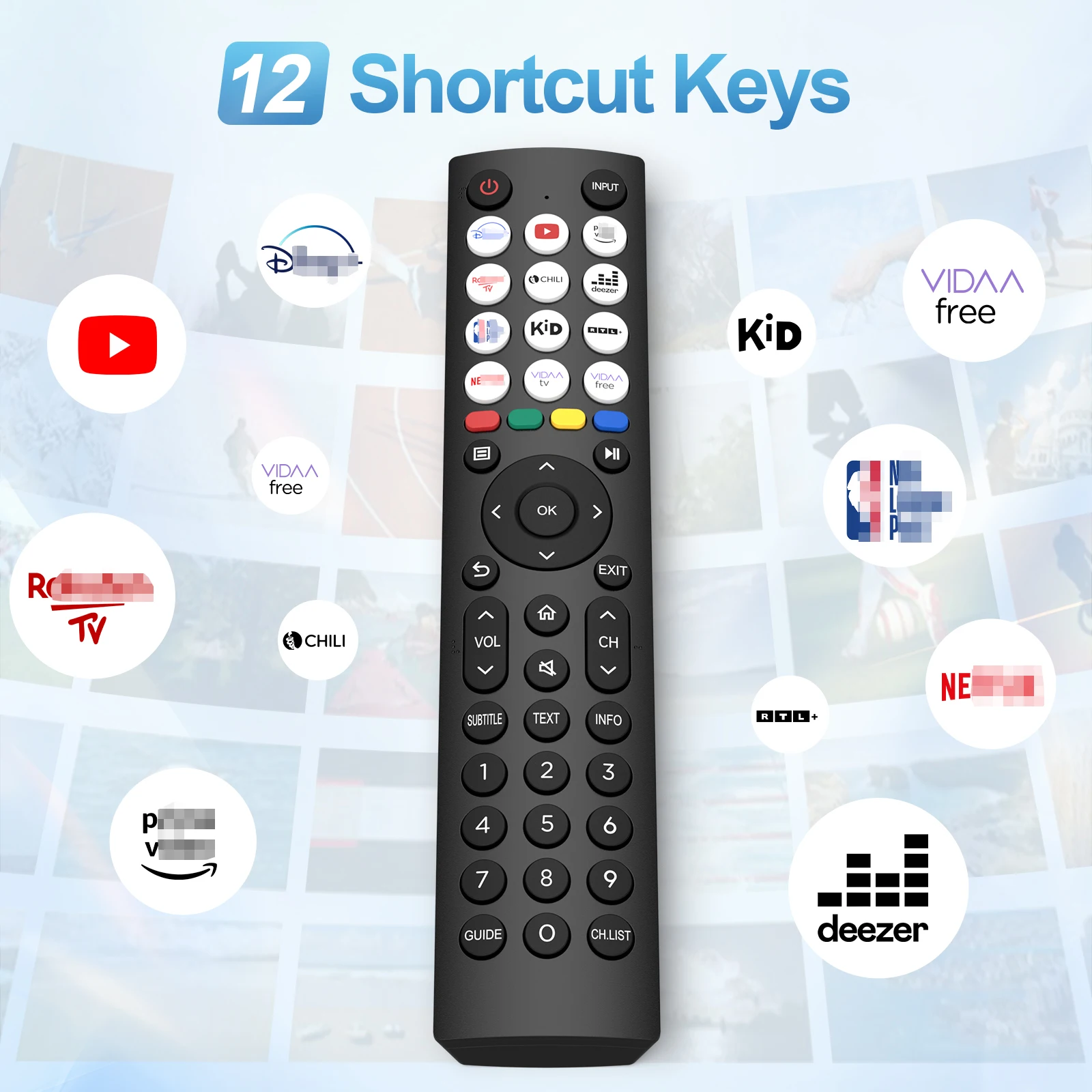 For Hisense Smart TV Remote Control EN2Q36H Replacement For VIDAA 4K HDTV FHD QLED LCD LED(No Include Battery)