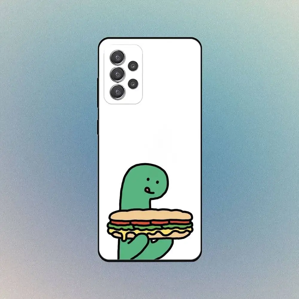 Simpatica custodia per telefono J-Joguman-s D-Dinosaur per Samsung Galaxy S25, S24, S21, S22, S23, S30, con copertura della staffa