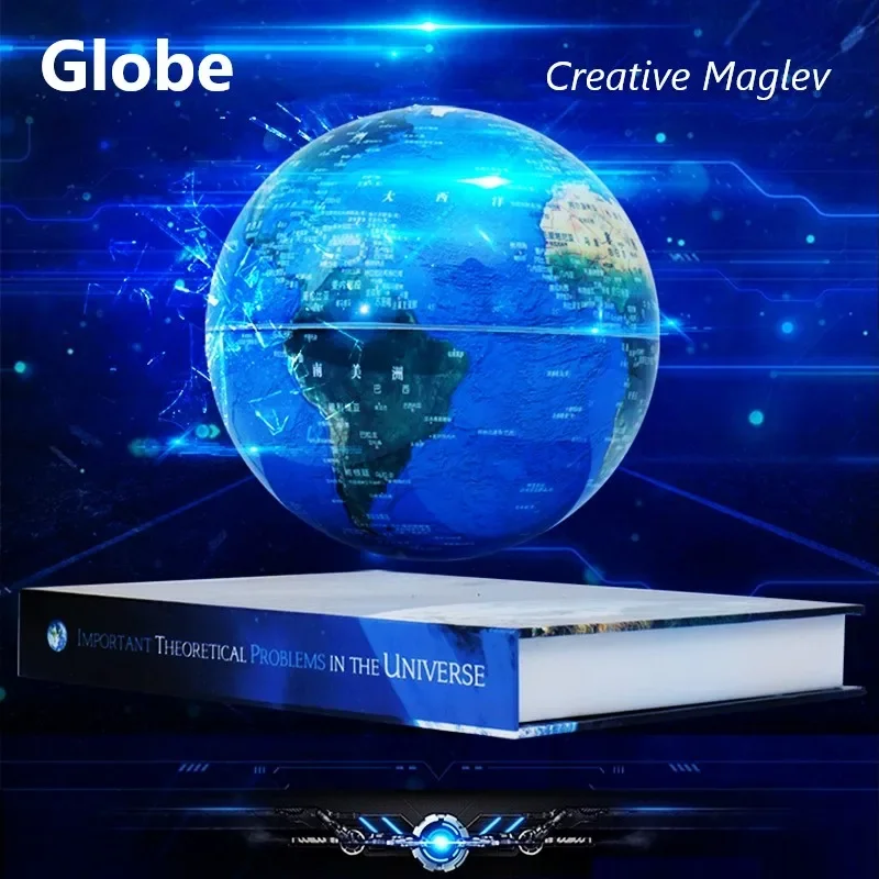 Creative 3D Magnetic Levitation Table Lamps Rotating Led Globe Floating Desk Light for Bedroom Home Decoration Lamp Gift Lights