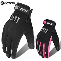 Guantes de Moto para montar en ciudad, guantes de carreras de Moto impermeables a prueba de viento para primavera y otoño, guantes de motociclista con pantalla táctil para hombre y mujer