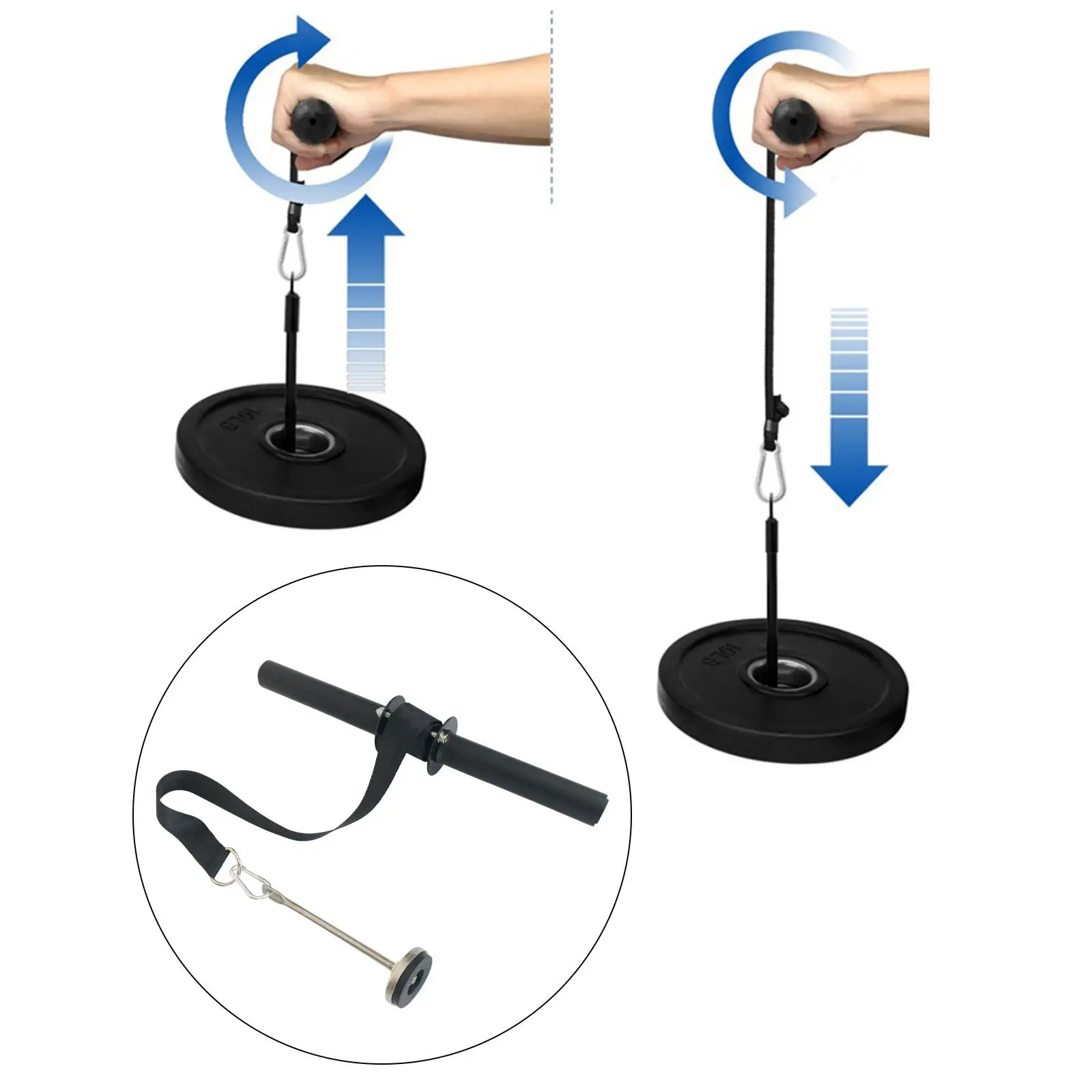 

Forearm Arm Strength Trainer Wrist Anti-Slip Curler for Workout