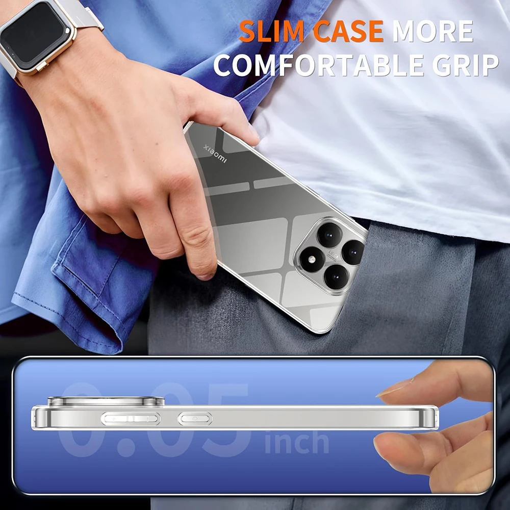 Crystal Transparent Soft Case For Xiaomi 17 17T 15 15T 14 14T 13 13T 12 12T 12X 11T Mi 11 Lite Pro 11i Ultra Thin Silicone Shell view 6