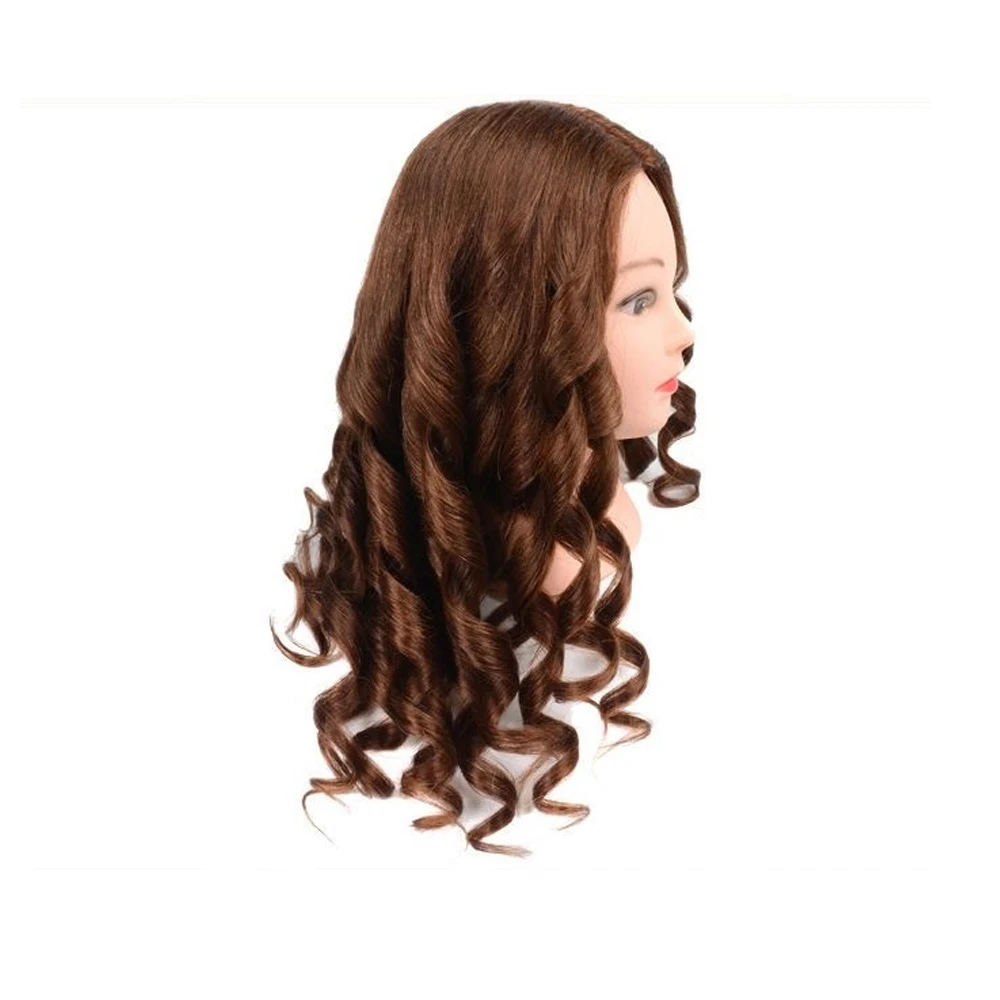 Hairdressing Head Model 100% Full True Hair Apprentice Practice Hair Cutting Model Head Model Hot Dye Styling.