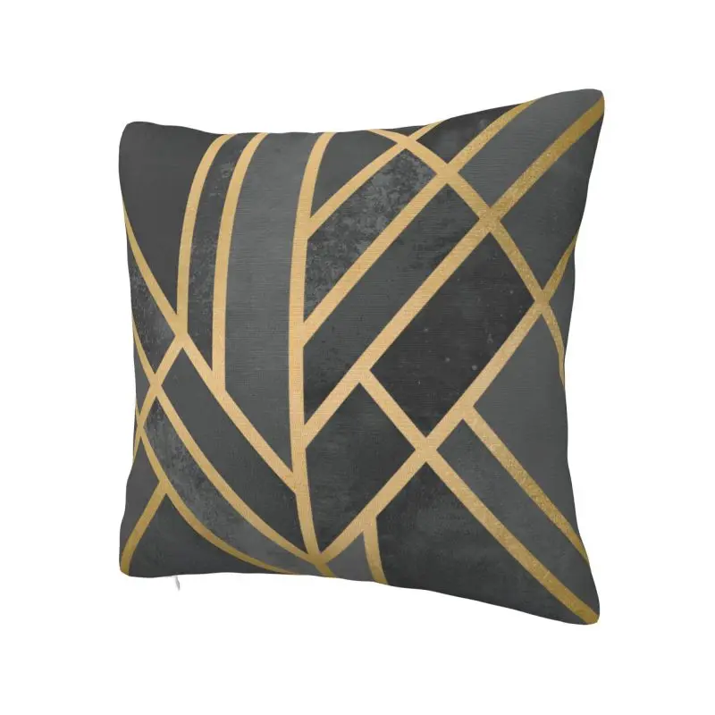 Art Deco Geometry Throw Pillow Case 40*40cm for Living Room Cushion Cover Soft Polyester Pillowcase Double-sided Printing