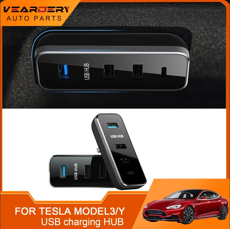 

Glovebox USB Hub Ports for Tesla Model 3 Y 2021-2022