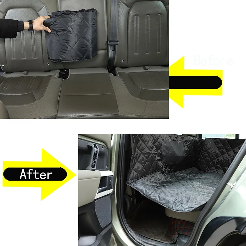 For Land Rover Defender 2020+ Pet Vehicle Seat Cover Nonslip Folding Rear Back Cushion Car Trunk Pet Car Anti-Dirty Protection P