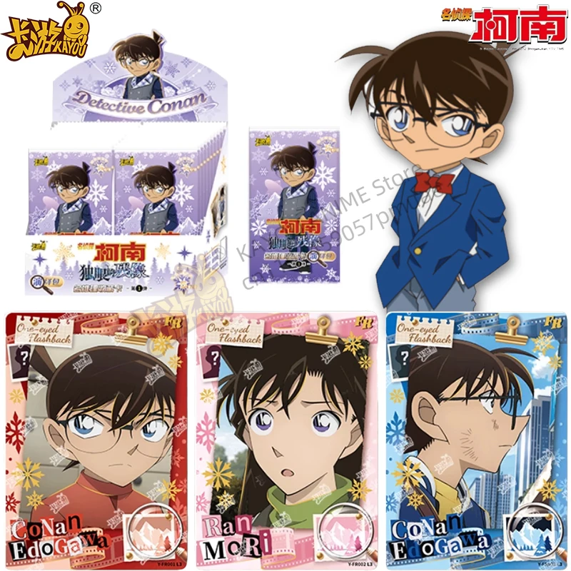 

KAYOU Genuine Detective Conan Card Deduction Pack First Round Card Original Box Peripheral Collection Card Children's Gift
