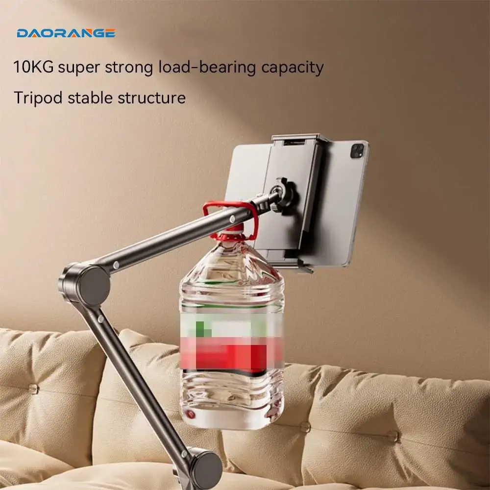 Tablet Holder iPad Desk Stand with 360° Adjustable Foldable Metal Arm Tablet Bracket for Phone Tablet or Other 4~13In Devices