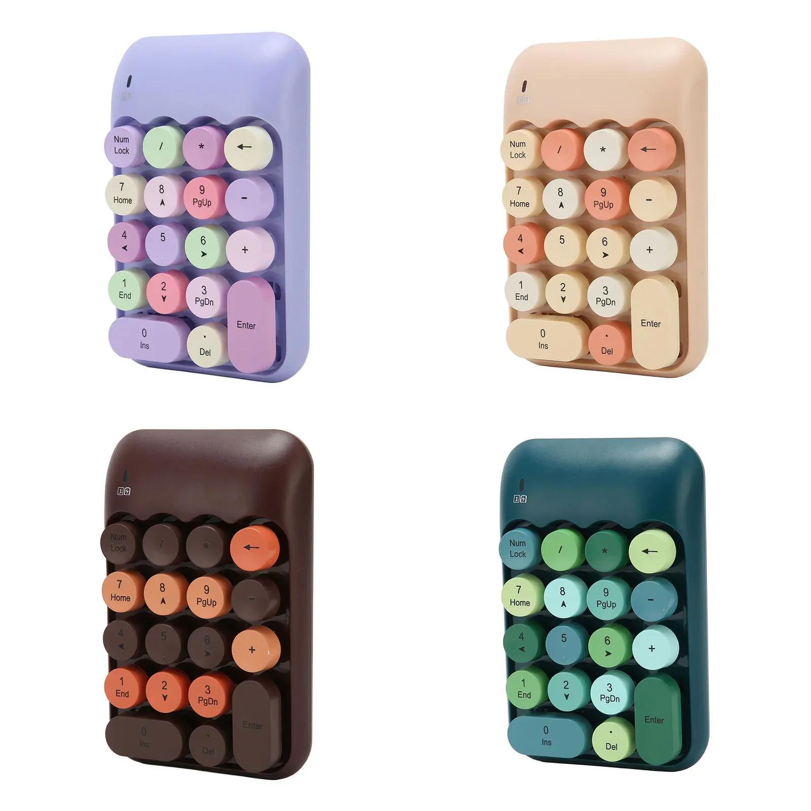 Number Keyboard Portable Wireless Numeric Keypad 18 Keys 2.4GHz with USB Receiver for Win 10 for Office for OS X for Windows XP