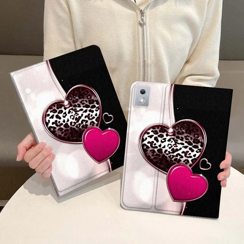 

Love Fashion Pink Pattern For Lenovo Xiaoxin Pad Pro GT plus 8.8 11 10.6 Y700 Y900 Go 8.8 Tab K11 10 P11 Tablet Case