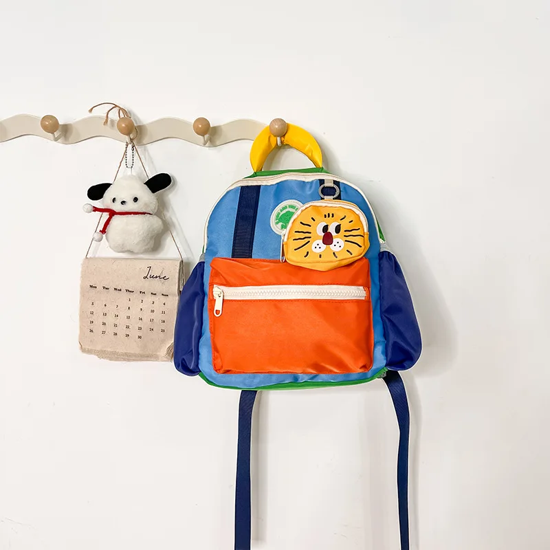 Korean Version of The New Children\'s Backpack Light Kindergarten Travel Study Backpack Cute Cartoon Parent-child Bag