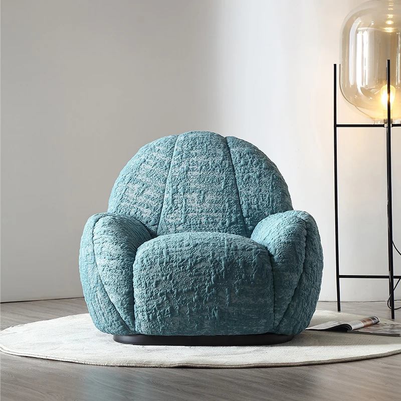 Creative cactus, casual fashion sofa, single chair, arctic velvet light luxury, Nordic fabric, small balcony, living room chair