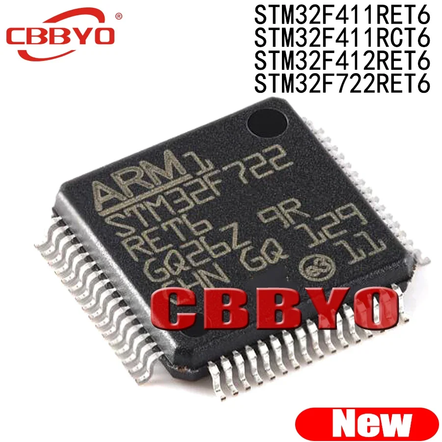 (1piece)100% New STM32F411RET6 STM32F411RCT6 STM32F412RET6 STM32F722RET6 STM32F411 RET6 RCT6 STM32F412 RET6 STM32F722RET6 QFP-64