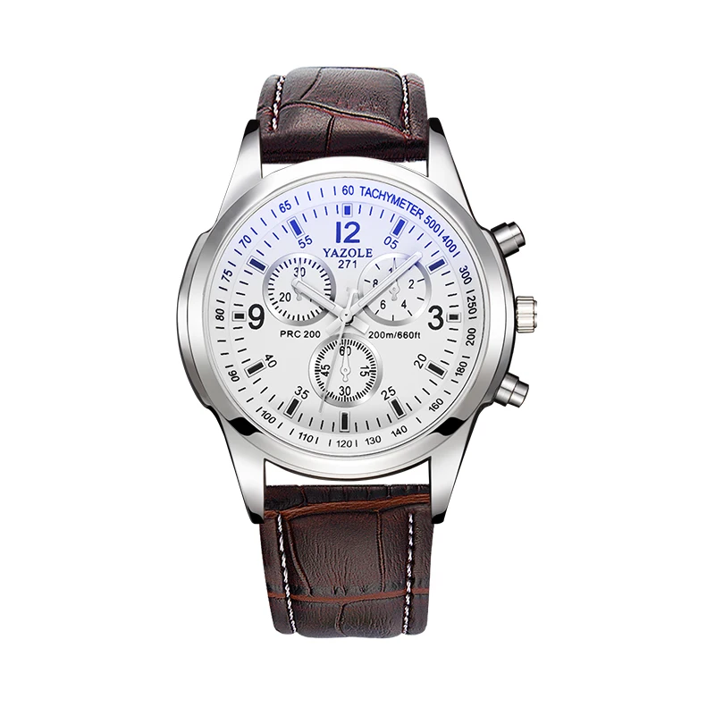 Men's Quartz Watch, 40mm Black Silver Design