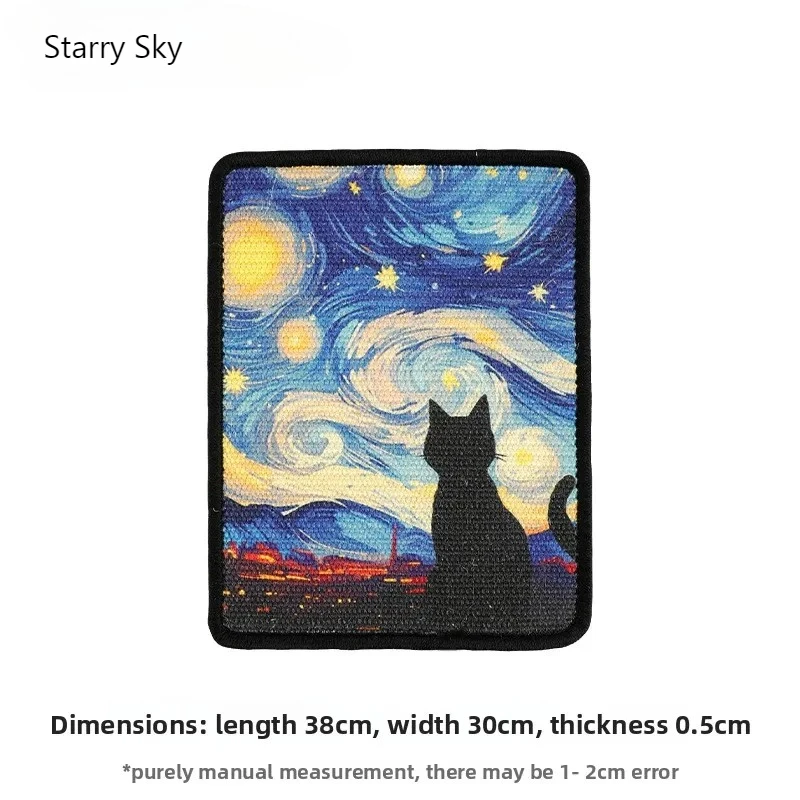 

Decorative Wall Mounted Cat Scratching Board Premium Sisal Durable Claw Grinder Home Decor For Cats