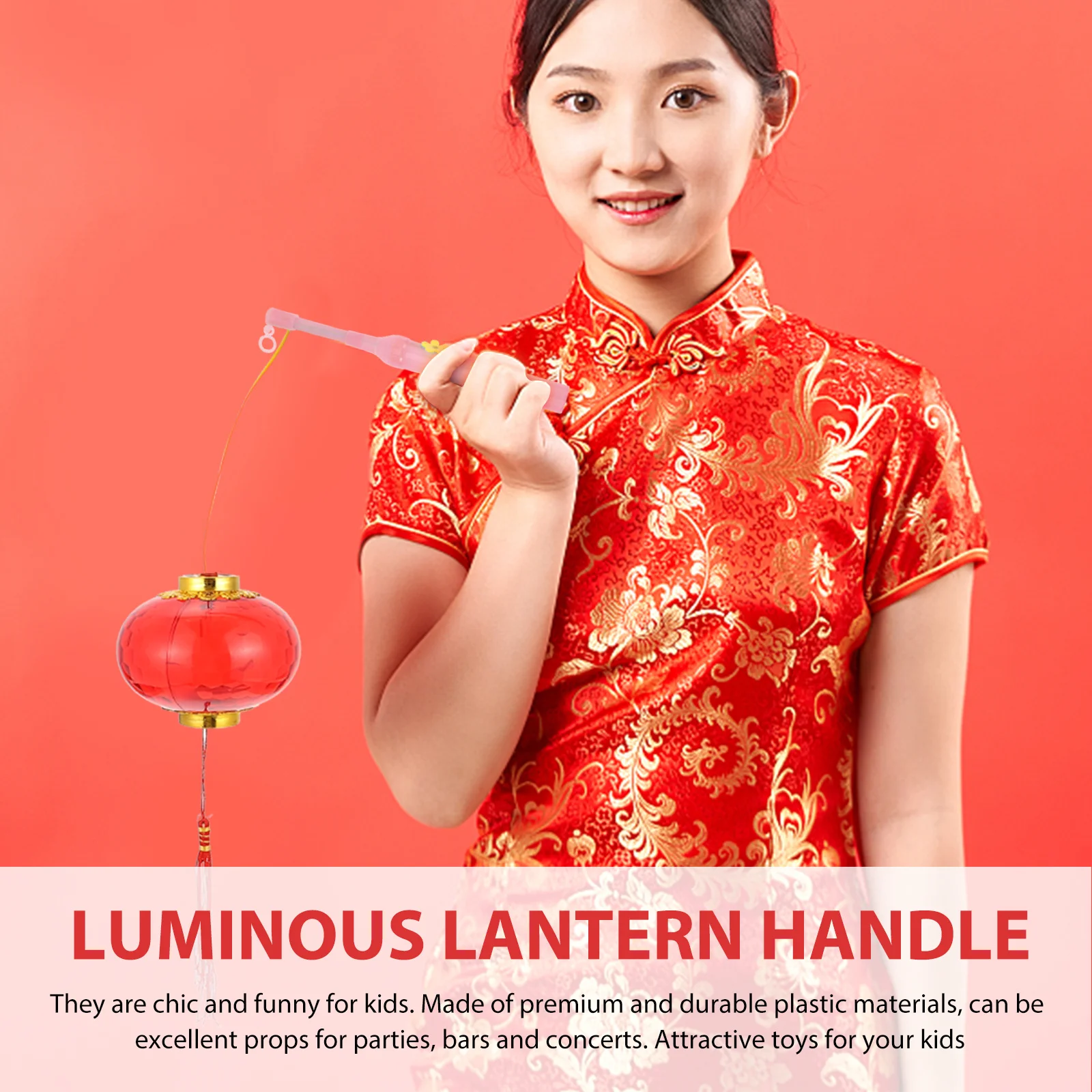 

10Pcs LED Flower Lanterns Light Sticks Chinese New Year Decorations Durable Plastic Party Props Chinese New Year Decoration