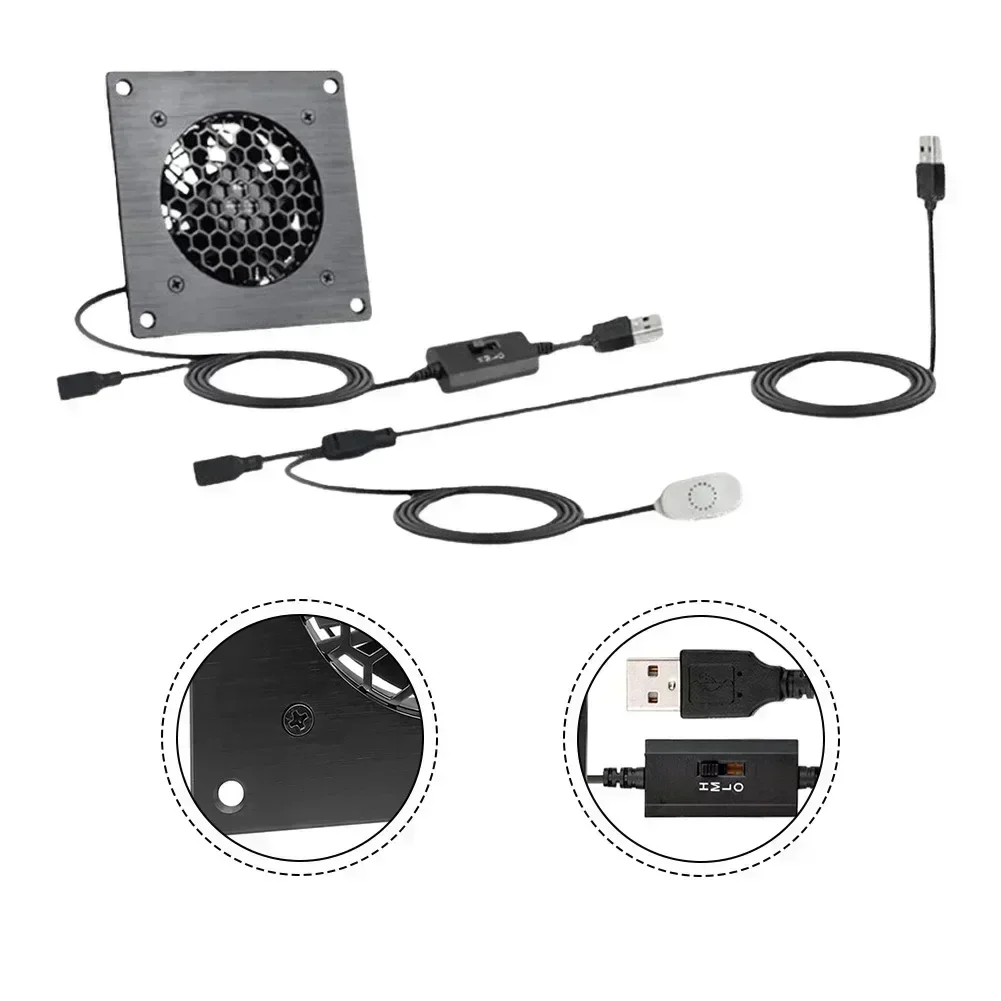

80mm USB Cabinet Cooling Fan Efficient Cooling Whisper-Quiet Operation Customizable Airflow Control Low-pressure Axial Flow Fan