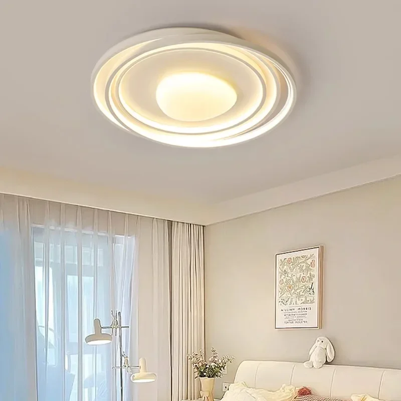 Modern LED Ceiling Lamp For Living Room Aisle Kitchen Study Bedroom Ceiling Chandelier Creamy wind Home Decor Lighting Fixture