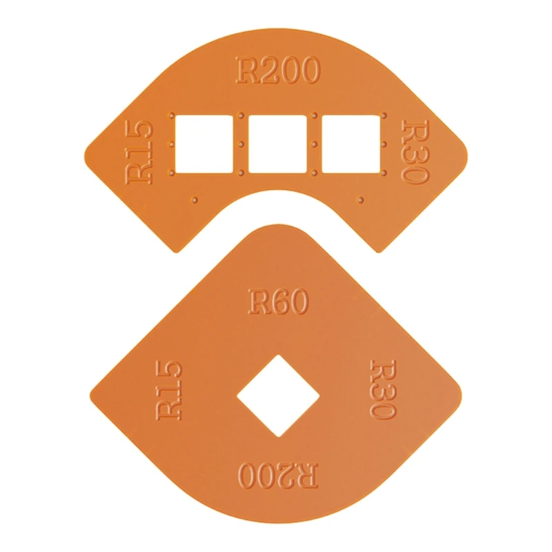 K1KA Templat Bit Router Sudut Bulat Alat Templat Router Profesional