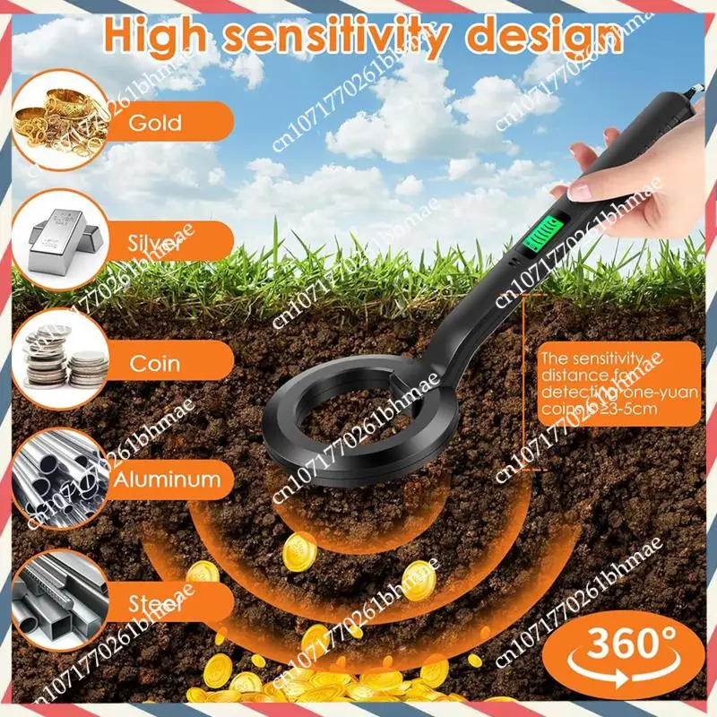 -A21Z Metal Detector, rilevatore con acustico e avvisi 360 °   Rilevatore di tesori per metal detector portatile con scansione per oggetti metallici