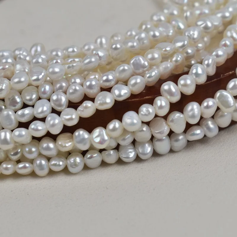 

AA DIY Nugget Pearl Natural Freshwater Irregular Pearl 4-5mm For Jewelry Making DIY Bracelet Earrings Necklace Accessory