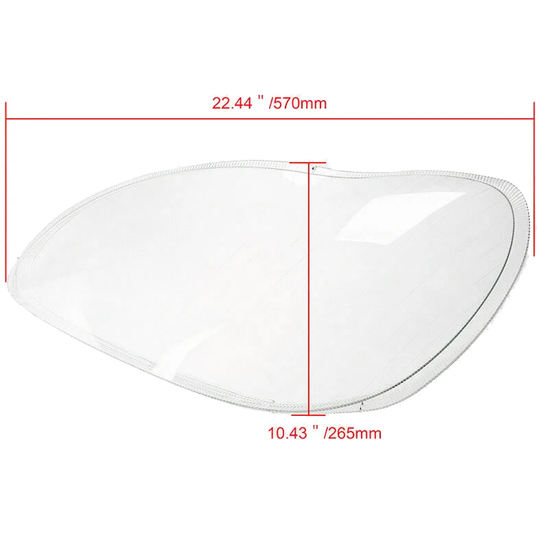 for Mercedes-Benz S-Class W220 1998-2005 Car Headlight Cover Clear Lens Headlamp Lampshade Shell (Right Side)