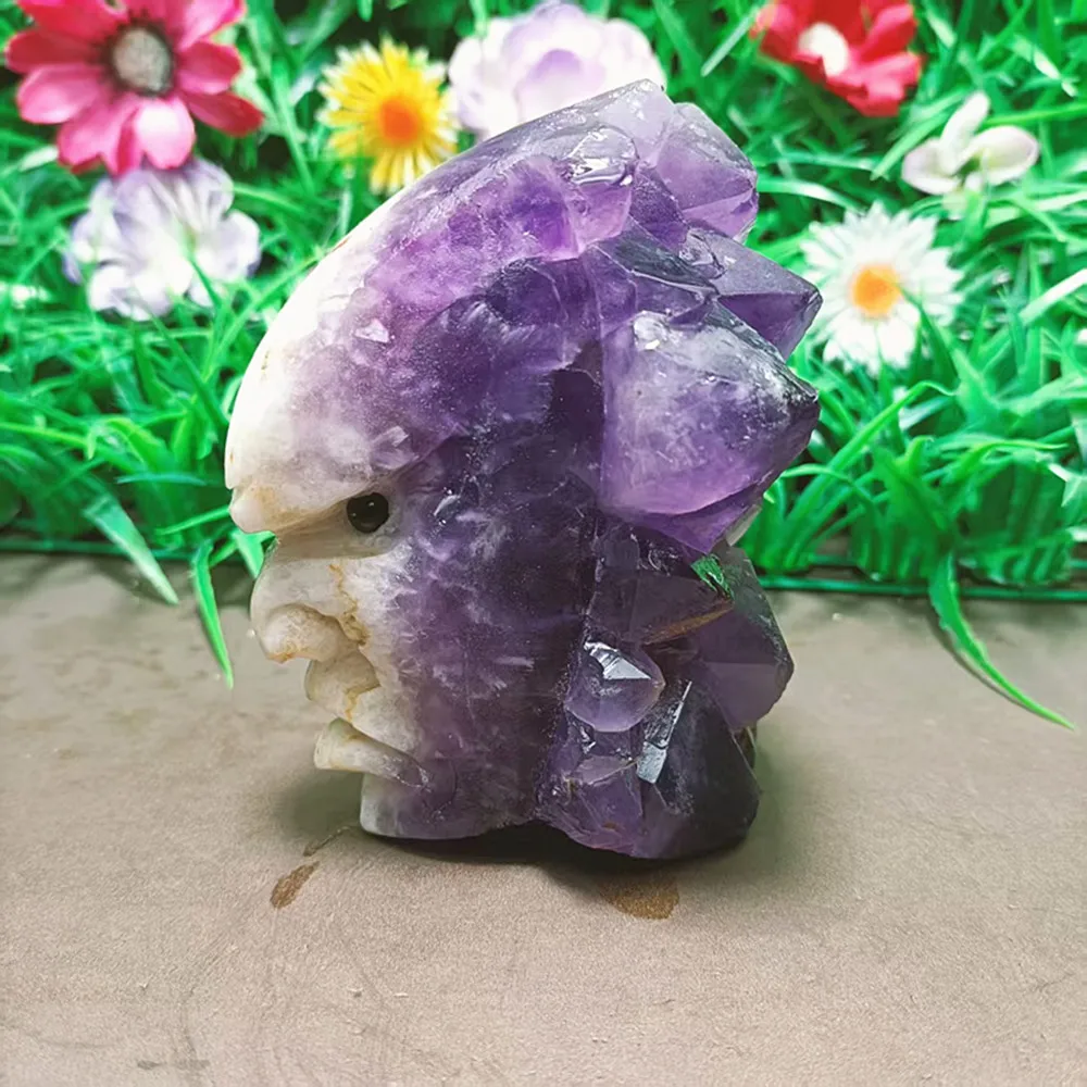 

Натуральный кристалл кварца ручной работы индийский череп домашний декор