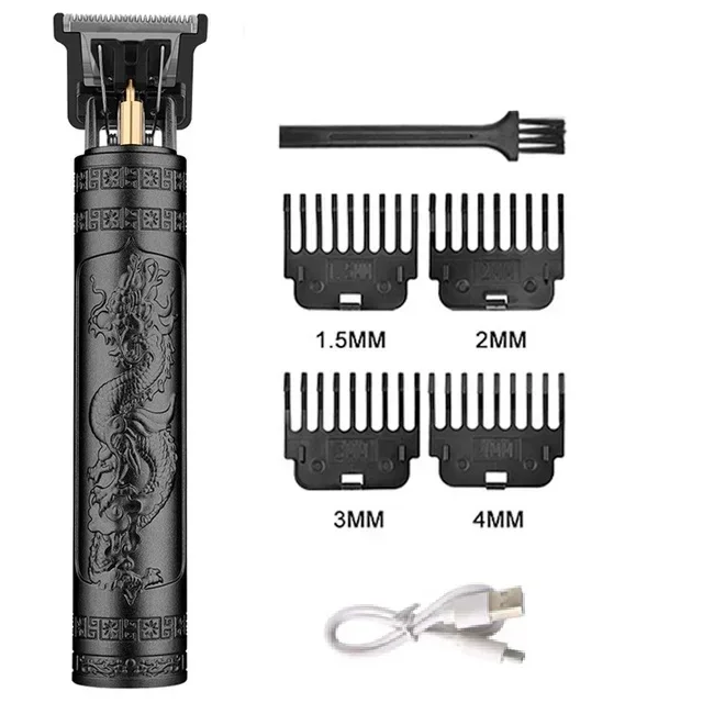 T9 draagbare vintage tondeuse - USB snel opladen draadloze kapper tondeuse voor heren baardverzorging haarsnijmachine