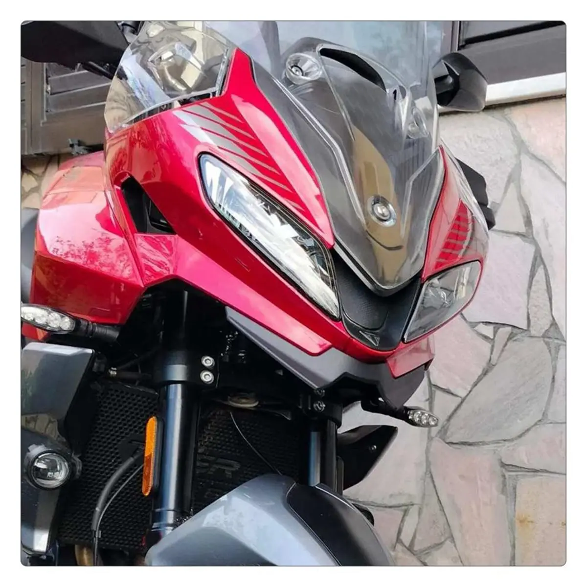 update. Motorcycle Aerodynamic Front Winglet Spoiler Beak Nose Extension Cover for Tiger Sport 800 2025 2026 Sport 660 2022-2026