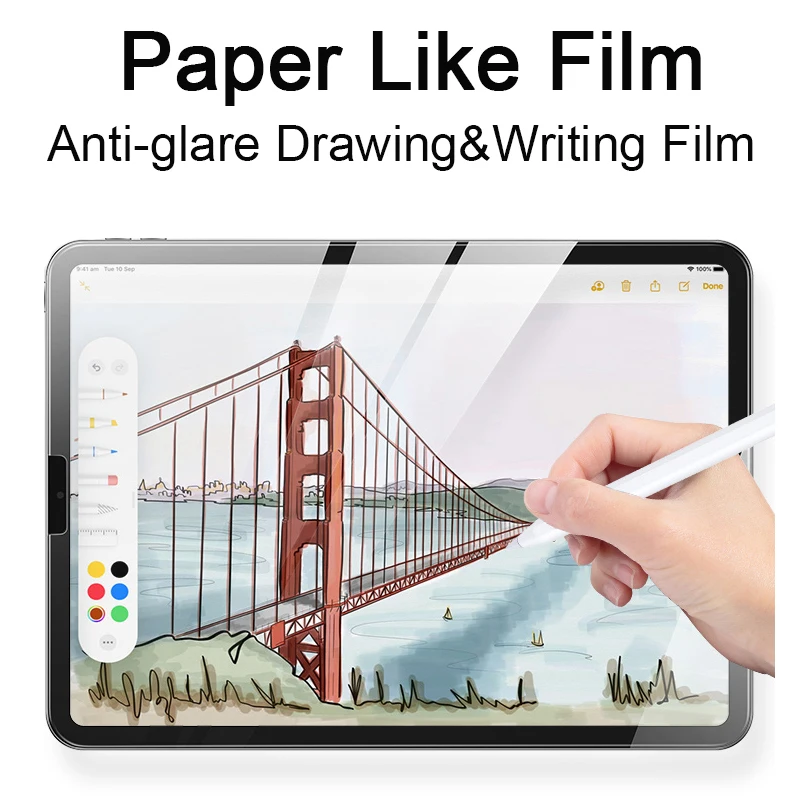 

2Pcs Painting Paper Feel Film for Lenovo Tab P11 Pro 2nd Gen 11.2'' TB132FU TB138FC Soft PET Screen Protective Film