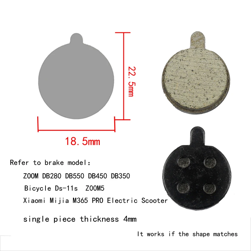 Electric Scooter KuGoo M4 Pro Brake Pad Replacement Parts Folding Kick Caliper Brake Disc Brake Parts 1 Pair