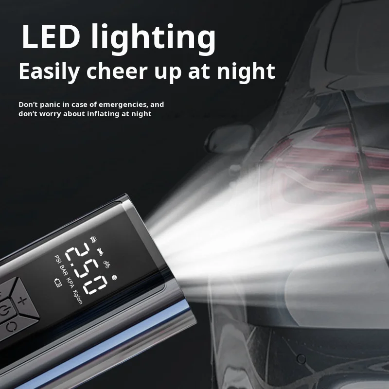 Автомобильный портативный автомобильный насос, цифровой портативный насос для накачивания шин, миниатюрный автомобильный насос для накачивания шин