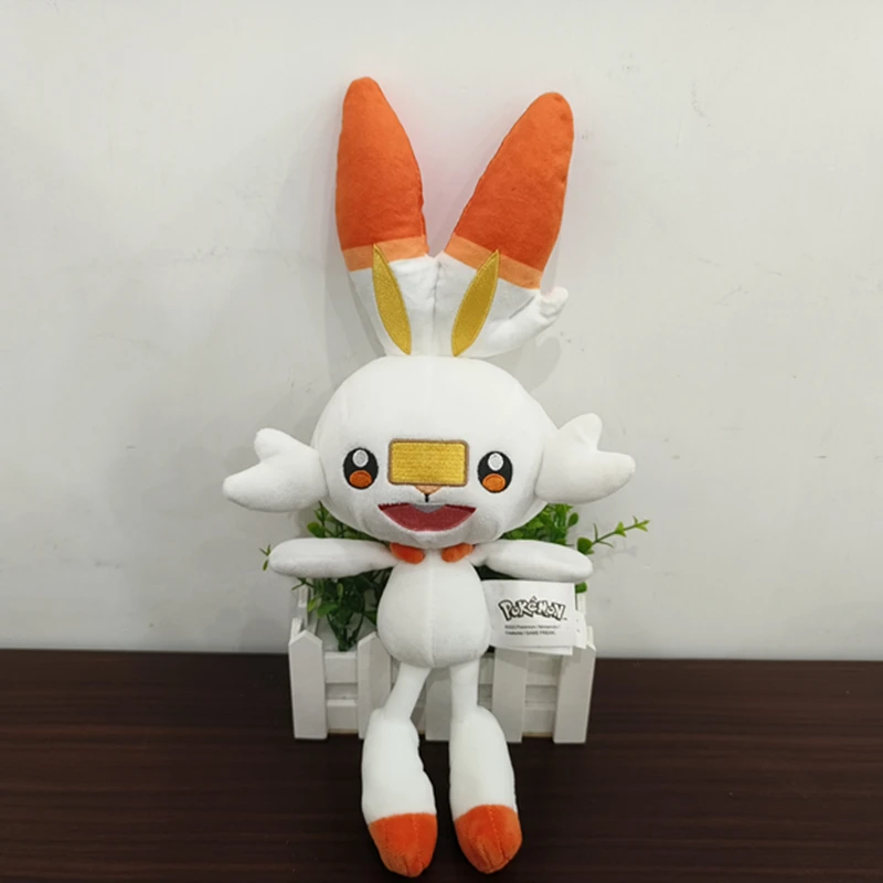 ポケモン Scorbunny ぬいぐるみアニメフィギュアソフトぬいぐるみバニーおもちゃクリスマスギフト子供のための