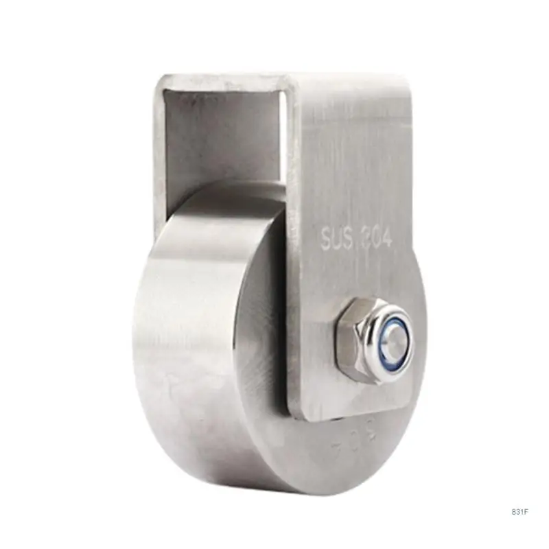 Rel Panduan Pintu Geser Roda Datar Bantalan Roda Katrol Kereta Rol Bantalan Beban